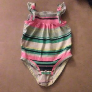 Colorful striped infant top